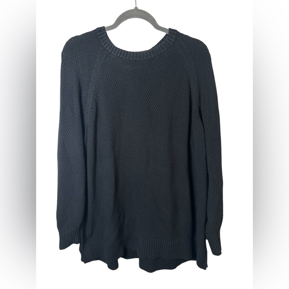 Old Navy Black Knit Pullover Sweater Women’s Size XL - Picture 2 of 7